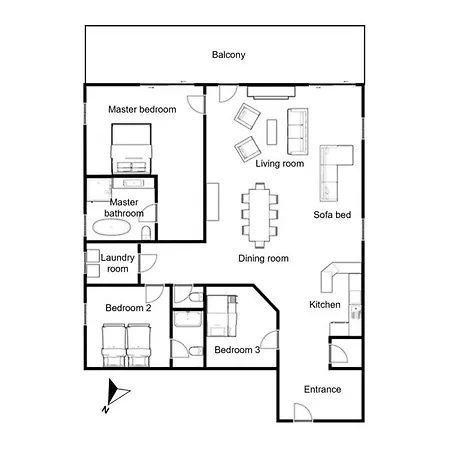 Spacious 3-bed In The Heart Of With Sauna Apartment